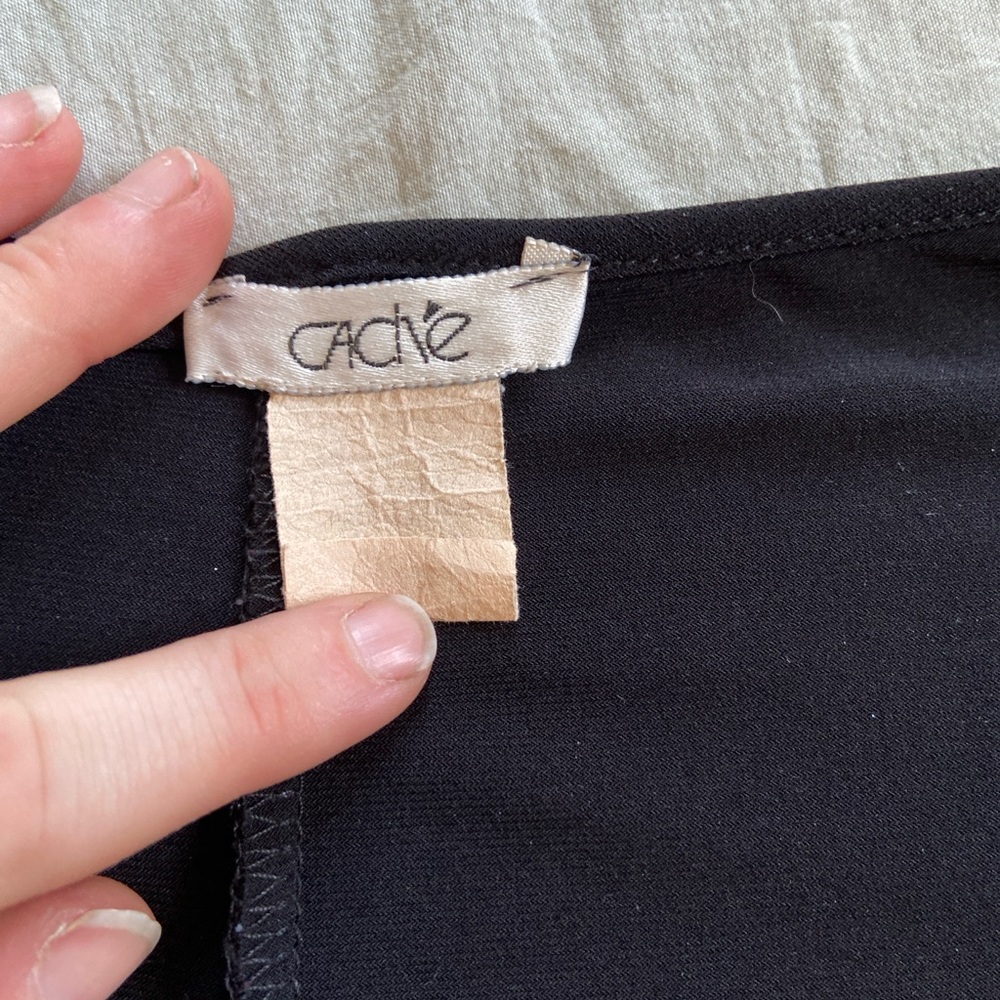 Vintage Cache Black Long Sleeve Dress